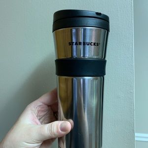 Starbucks Silver doublewalled insulated travel mug